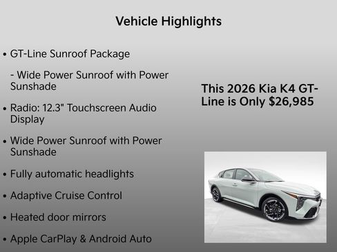 New 2026 Kia K4 GT-Line image 5