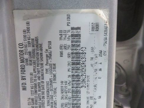 Used 2016 Lincoln MKZ AWD w/ Equipment Group 300A Reserve image 33