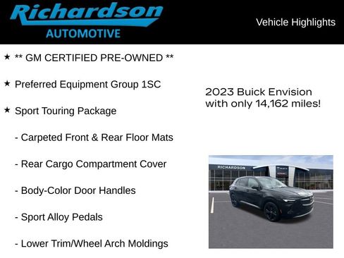 Certified 2023 Buick Envision Preferred w/ Sport Touring Package image 12