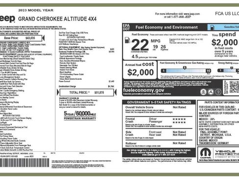 Used 2023 Jeep Grand Cherokee Altitude AWD/4WD image 3