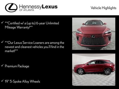 Certified 2025 Lexus RX 350 Premium image 12