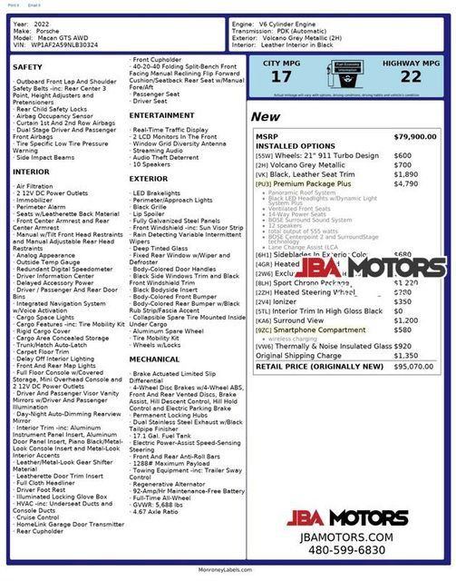 Used 2022 Porsche Macan GTS AWD/4WD image 27