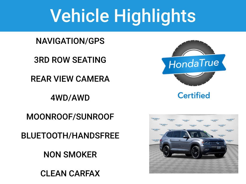 Used 2018 Volkswagen Atlas SEL Premium AWD/4WD image 7