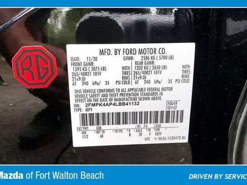 Used 2020 Ford Edge ST w/ Equipment Group 401A AWD/4WD image 16
