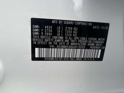 Certified 2025 Subaru Legacy Premium AWD/4WD image 15