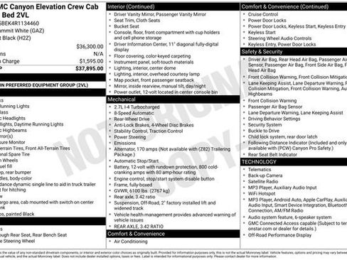 Used 2024 GMC Canyon Elevation RWD image 25