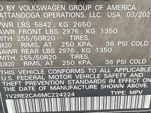 Used 2021 Volkswagen Atlas Cross Sport SE w/ Panoramic Sunroof Package image 40