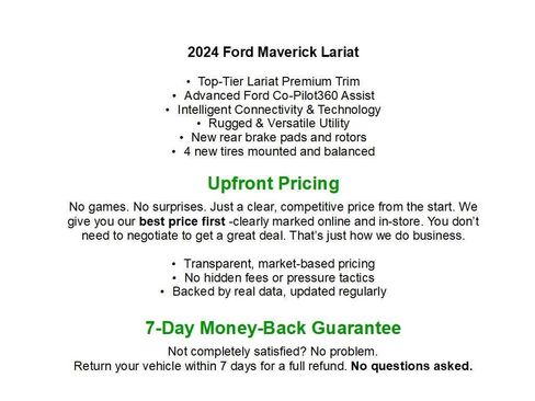 Used 2024 Ford Maverick Lariat w/ 4K Tow Package AWD/4WD image 1