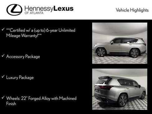 Used 2025 Lexus LX 600 4WD w/ Accessory Package (2T) image 12