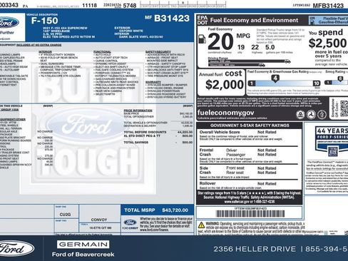 Used 2021 Ford F150 XL w/ Trailer Tow Package image 28