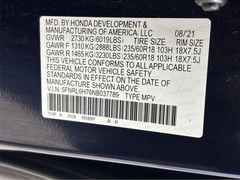 Used 2022 Honda Odyssey EX-L image 28