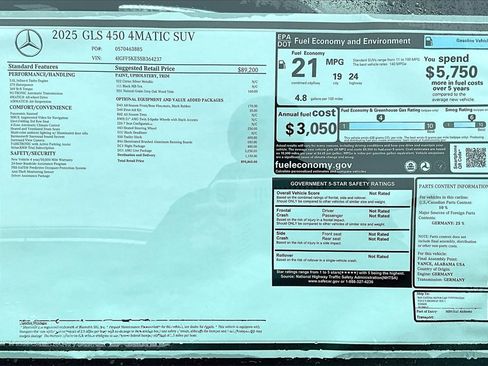 New 2025 Mercedes-Benz GLS 450 4MATIC image 12