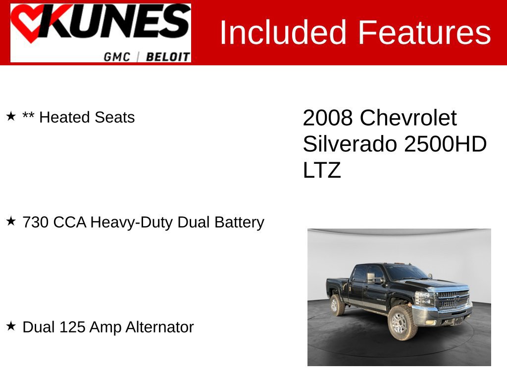 Used 2008 Chevrolet Silverado 2500 LTZ w/ Safety Package AWD/4WD image 2
