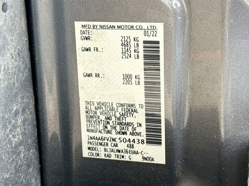 Used 2022 Nissan Maxima Platinum w/ Sport Mat Group FWD image 34