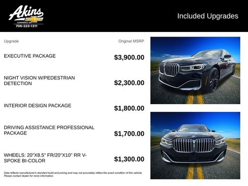 Used 2020 BMW 750i xDrive 750i xDrive w/ Executive Package image 5