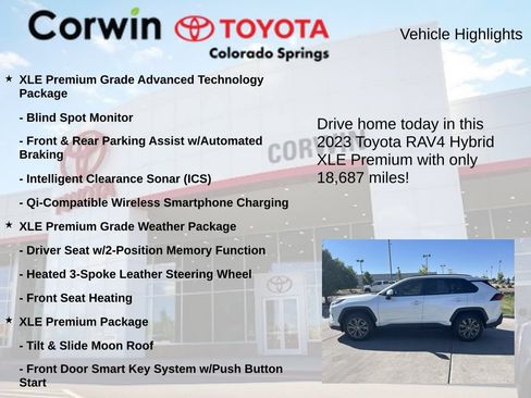 Used 2023 Toyota RAV4 XLE Premium AWD/4WD image 7