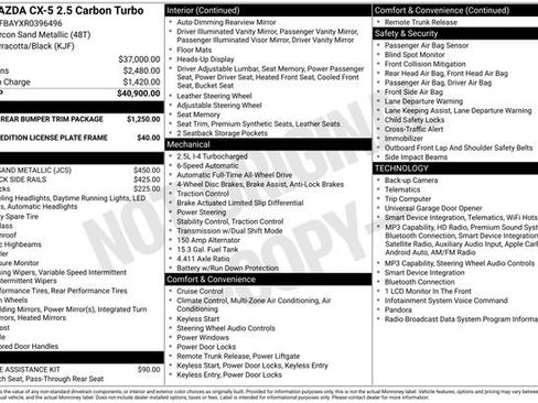 Used 2024 MAZDA CX-5 Carbon Edition AWD/4WD image 16