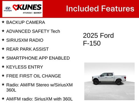 Used 2025 Ford F150 XLT w/ Equipment Group 301A Standard AWD/4WD image 2