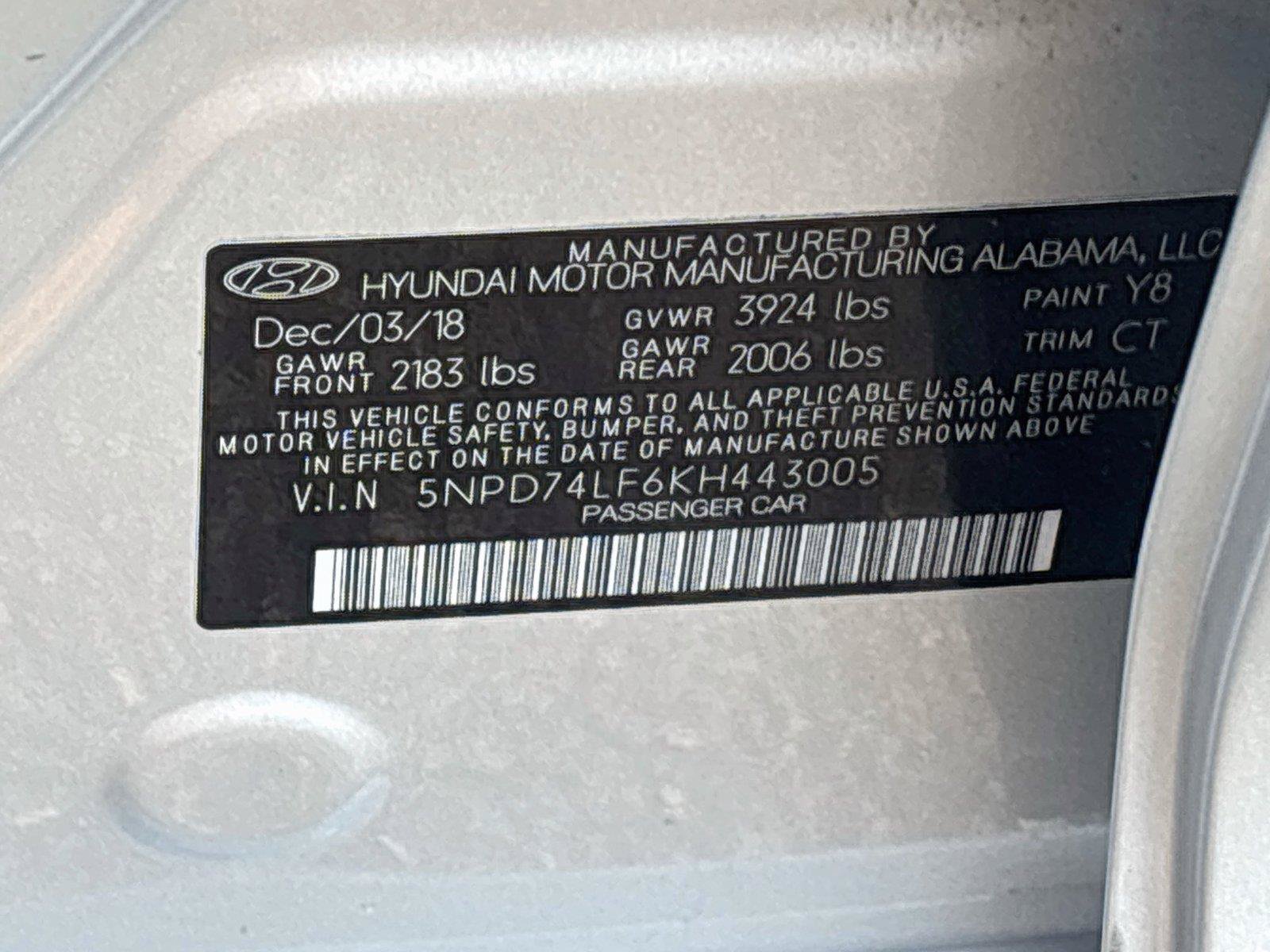 Used 2019 Hyundai Elantra SE w/ Cargo Package FWD image 29