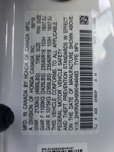 Used 2019 Honda CR-V Touring image 26