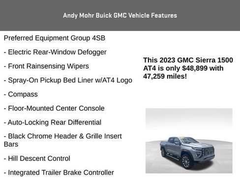 Used 2023 GMC Sierra 1500 AT4 w/ Technology Package AWD/4WD image 12