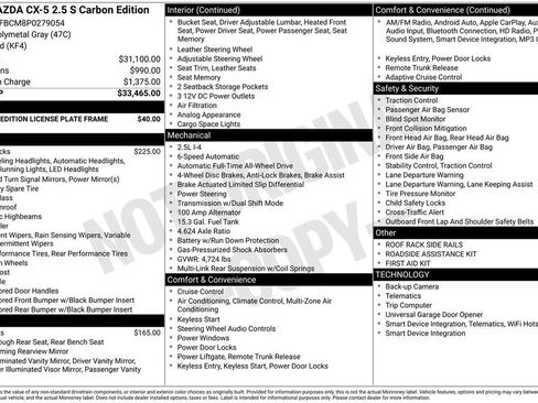 Used 2023 MAZDA CX-5 Carbon Edition AWD/4WD image 12