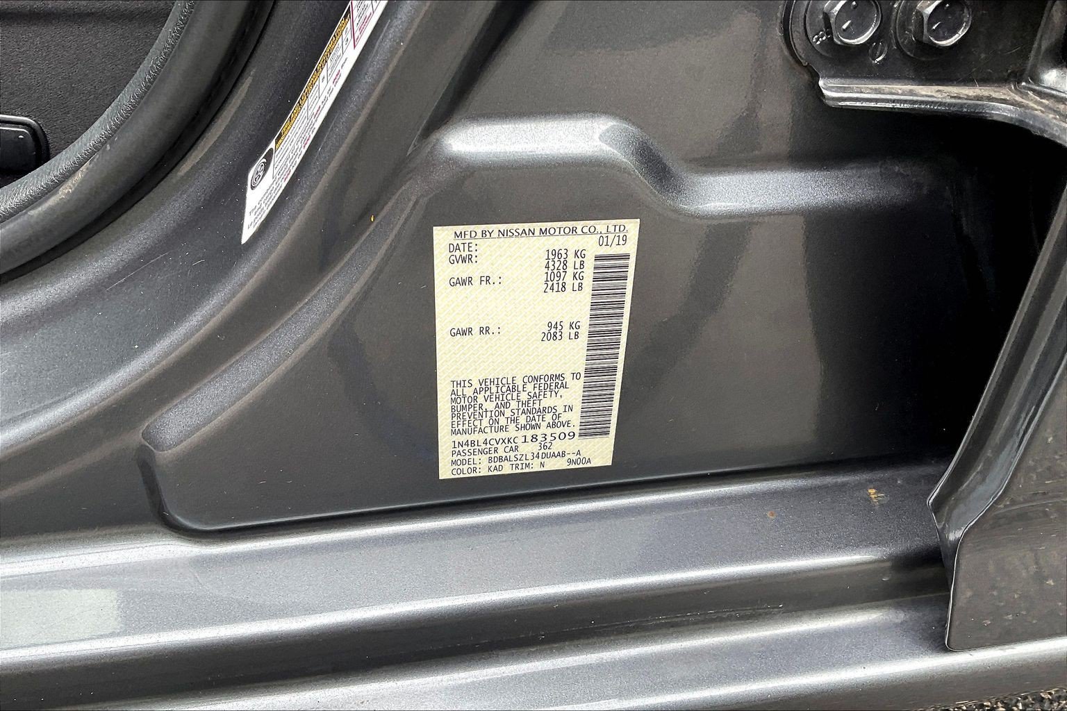Used 2019 Nissan Altima 2.5 SR w/ SR Premium Package FWD image 15