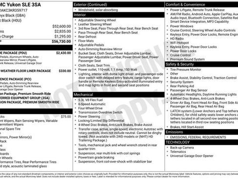 Used 2019 GMC Yukon SLE w/ SLE Value Package image 6