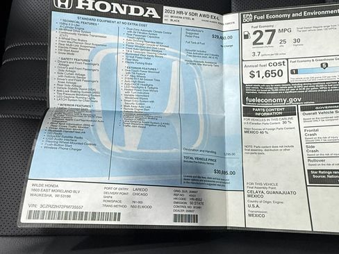 Used 2023 Honda HR-V EX-L image 4