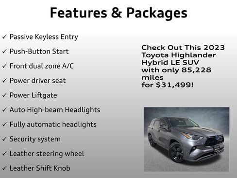 Used 2023 Toyota Highlander LE AWD/4WD image 8