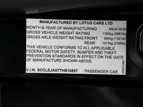 Used 2026 Lotus Emira RWD image 57