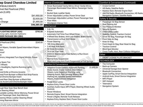 Used 2020 Jeep Grand Cherokee Limited w/ Premium Lighting Group image 3