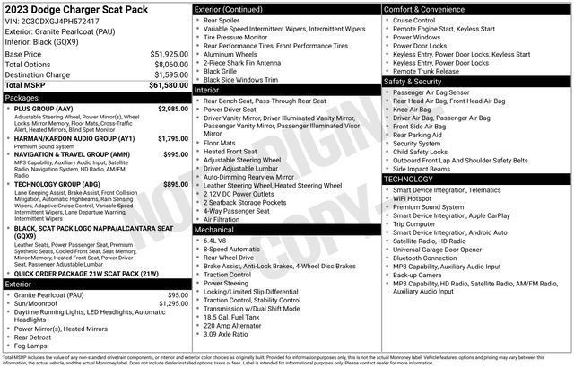 Used 2023 Dodge Charger Scat Pack w/ Plus Group RWD image 3