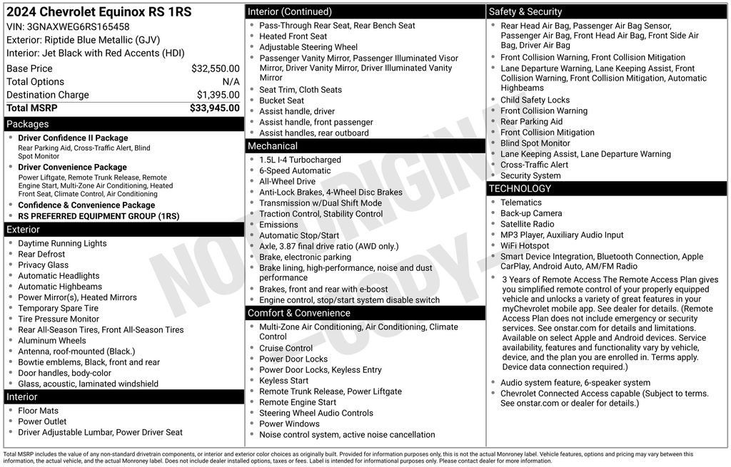 Used 2024 Chevrolet Equinox RS AWD/4WD image 26