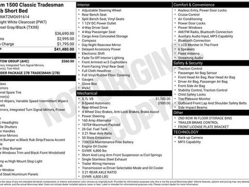 Used 2021 RAM 1500 Tradesman w/ Trailer Tow Group image 4