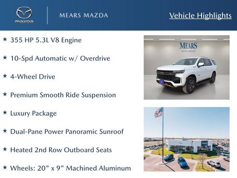 Used 2022 Chevrolet Tahoe Z71 w/ Luxury Package image 2