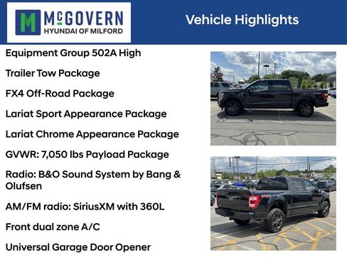 Used 2022 Ford F150 Lariat w/ Equipment Group 502A High image 4