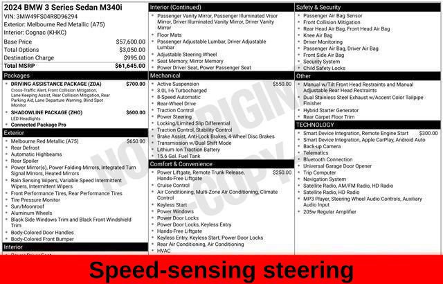 Used 2024 BMW M340i w/ Driving Assistance Package RWD image 48