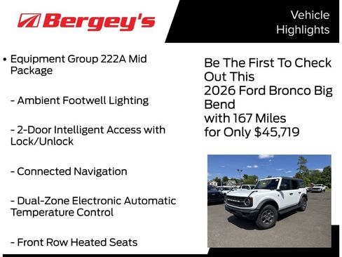 New 2026 Ford Bronco Big Bend AWD/4WD image 5