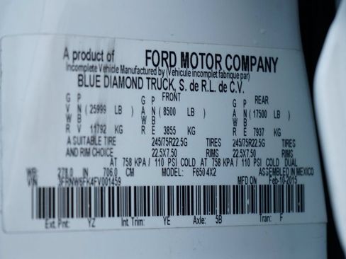 Used 2015 Ford F650 2WD Crew Cab Super Duty image 60