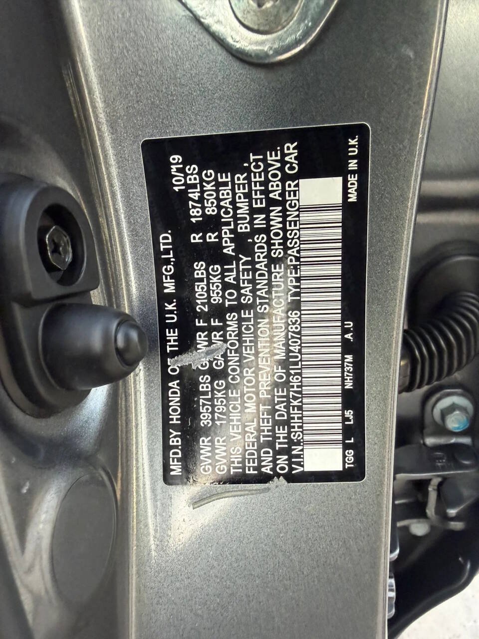 Used 2020 Honda Civic EX image 30