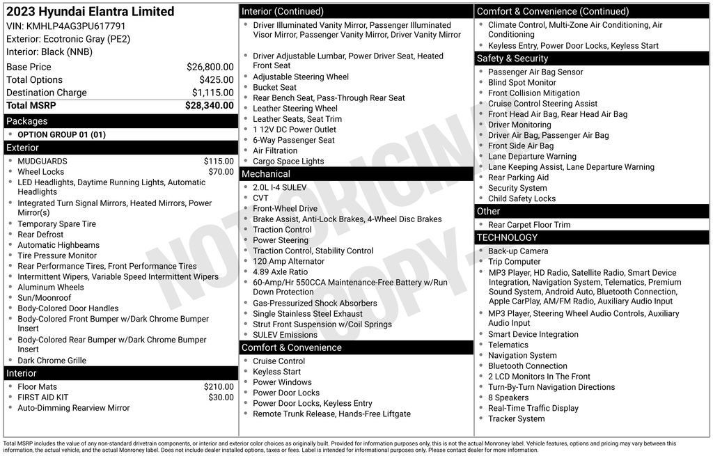 Certified 2023 Hyundai Elantra Limited FWD image 7