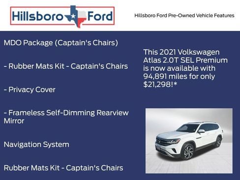 Used 2021 Volkswagen Atlas SEL Premium AWD/4WD image 3