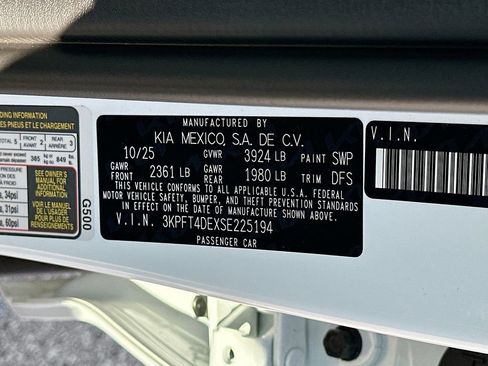 New 2025 Kia K4 LXS image 29