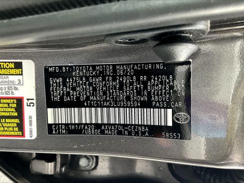 Used 2020 Toyota Camry LE FWD image 32