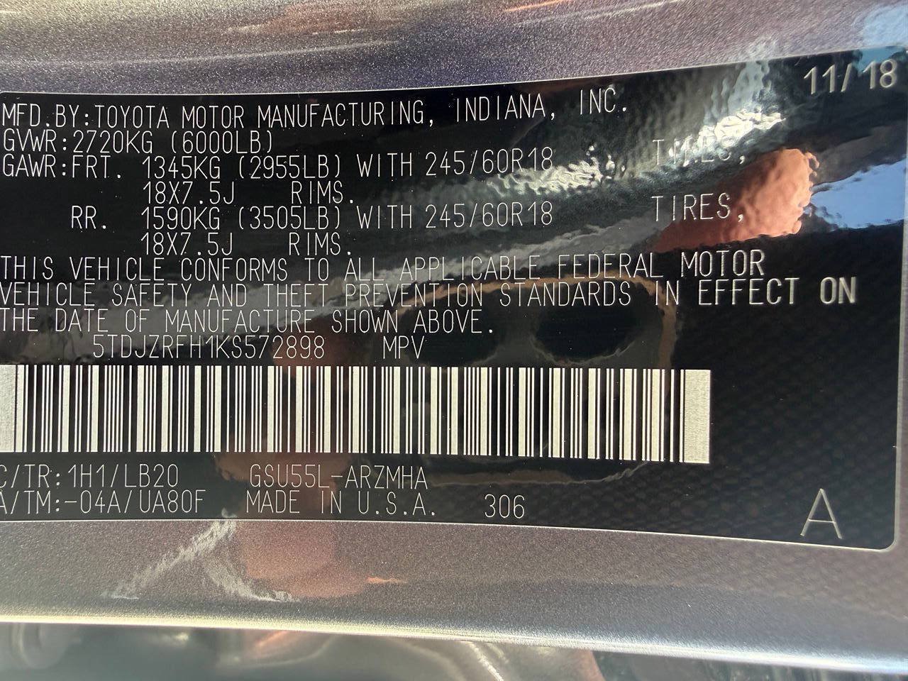 Used 2019 Toyota Highlander XLE AWD/4WD image 50