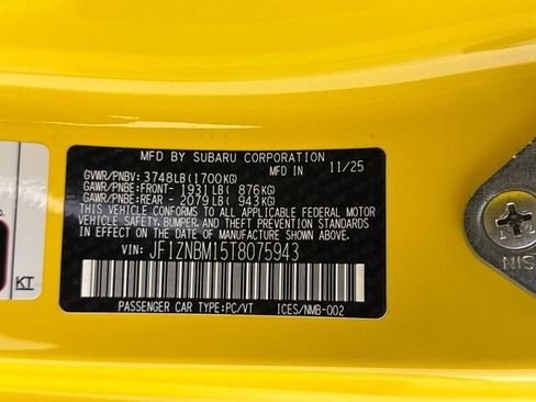 New 2026 Toyota GR86 YUZU Limited image 26