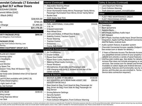Used 2022 Chevrolet Colorado LT w/ Fleet Safety Package RWD image 32