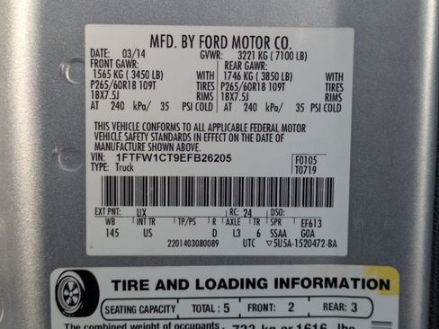 Used 2014 Ford F150 XLT w/ XLT Chrome Package RWD image 15