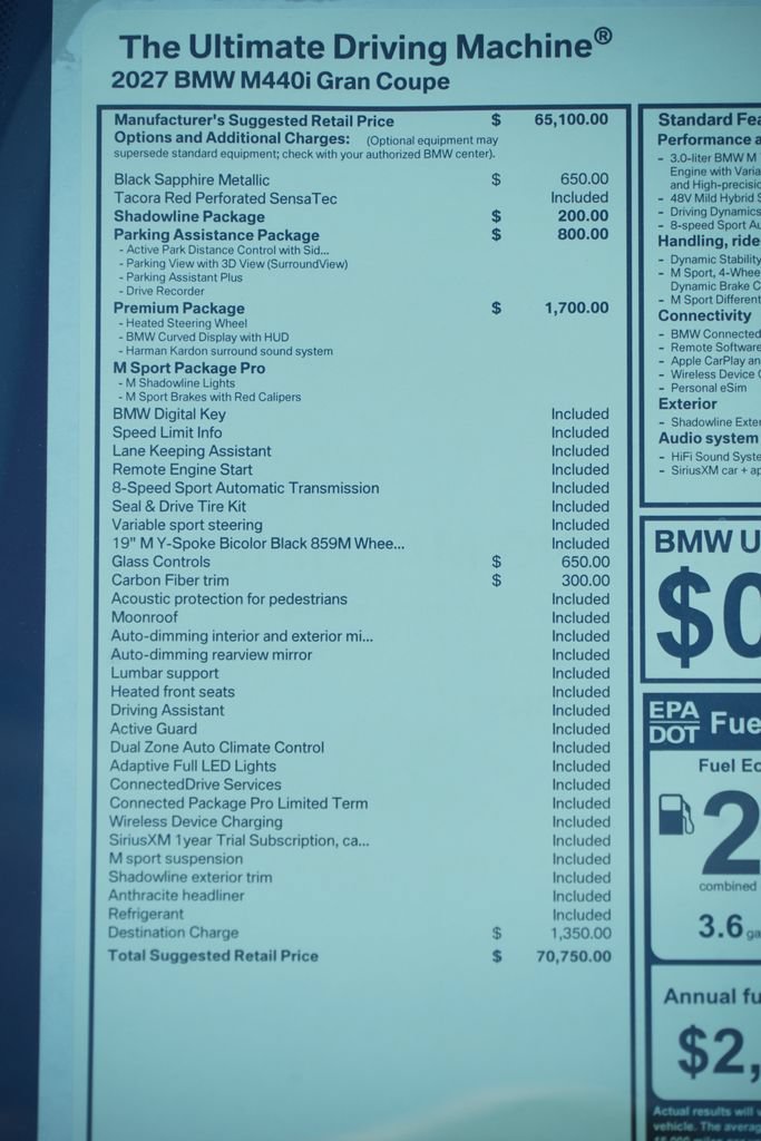 New 2027 BMW M440i w/ Premium Package RWD image 9